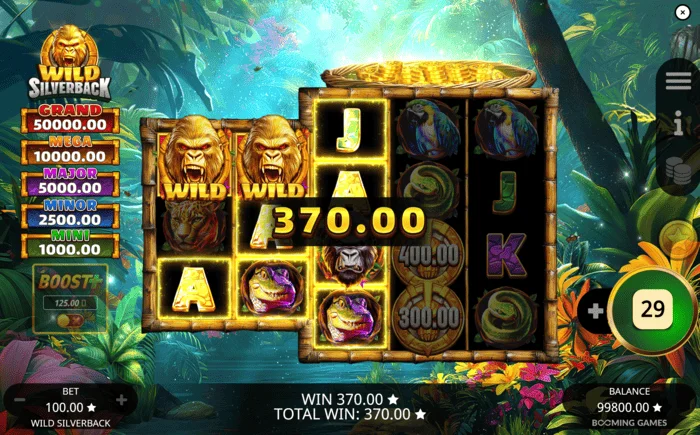 Wild Silverback - gain de base via Wild Wild Coin Connect